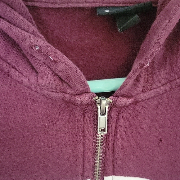 Torrid Burgundy Zip-Up Hoodie - Picture 6 of 6